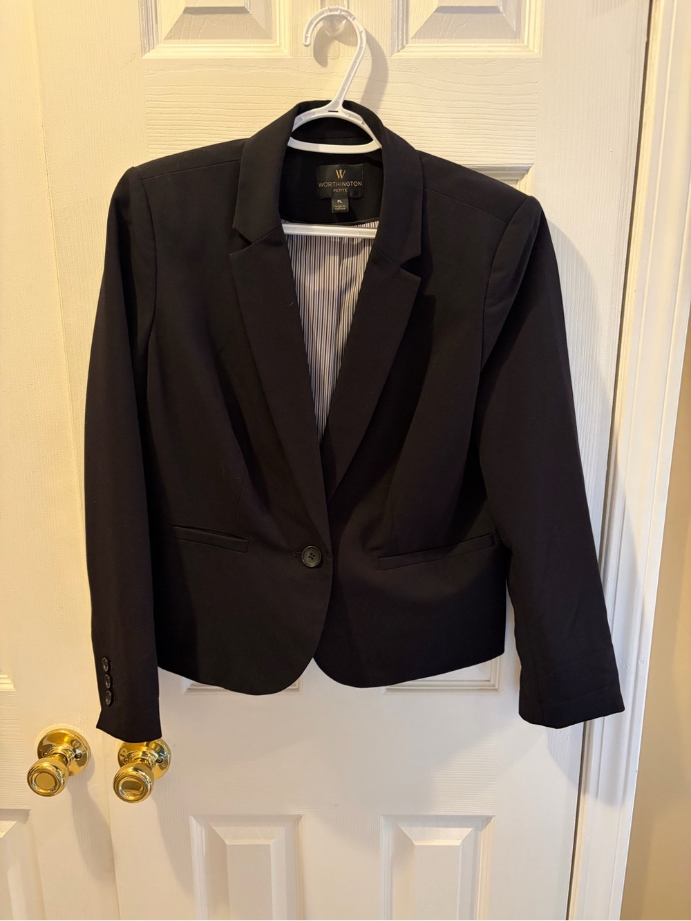 Worthington Black Single-Button Women's Blazer